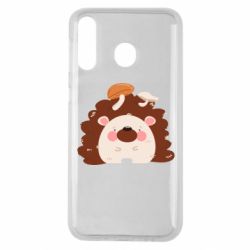 Чехол для Samsung M30 Hedgehog with mushrooms - PrintSalon