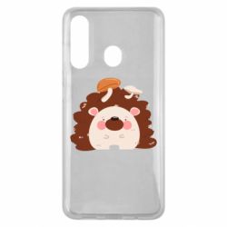 Чехол для Samsung M40 Hedgehog with mushrooms - PrintSalon