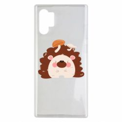 Чехол для Samsung Note 10 Plus Hedgehog with mushrooms - PrintSalon