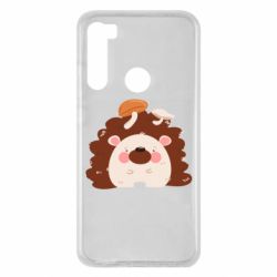 Чехол для Xiaomi Redmi Note 8 Hedgehog with mushrooms - PrintSalon