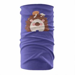 Бандана Hedgehog with mushrooms - PrintSalon