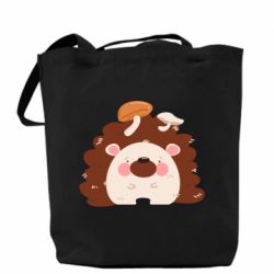 Шоппер Hedgehog with mushrooms - PrintSalon