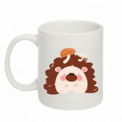 Чашка 320ml Hedgehog with mushrooms