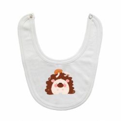 Слюнявчик  Hedgehog with mushrooms - PrintSalon