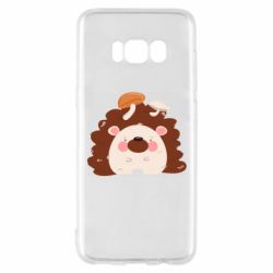 Чехол для Samsung S8 Hedgehog with mushrooms - PrintSalon