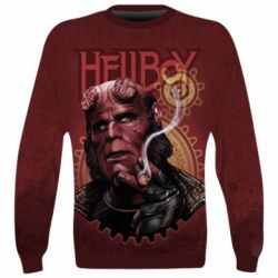 3D свитшот Hellboy and cigarette - PrintSalon