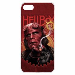 Чехол для iPhone 7 Hellboy and cigarette - PrintSalon