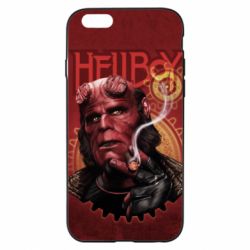 Чехол для iPhone 6/6S Hellboy and cigarette - PrintSalon