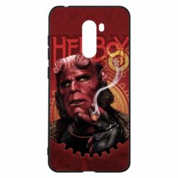 Чехол для Xiaomi Pocophone F1 Hellboy and cigarette - PrintSalon