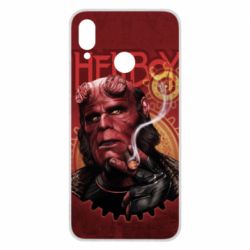 Чехол для Huawei P Smart Plus 2018 Hellboy and cigarette - PrintSalon