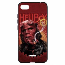 Чехол для Xiaomi Redmi 6A Hellboy and cigarette - PrintSalon