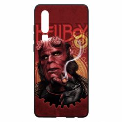 Чехол для Huawei P30 Hellboy and cigarette