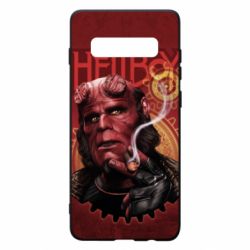 Чехол для Samsung S10+ Hellboy and cigarette - PrintSalon