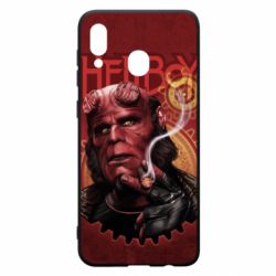 Чехол для Samsung A30 Hellboy and cigarette - PrintSalon