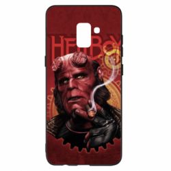 Чехол для Samsung A8+ 2018 Hellboy and cigarette - PrintSalon