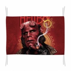 Флаг Hellboy and cigarette - PrintSalon