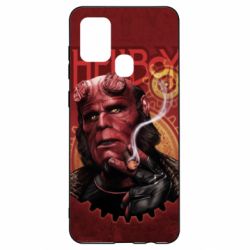 Чехол для Samsung A21s Hellboy and cigarette - PrintSalon