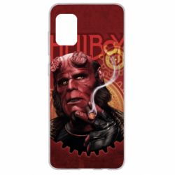 Чехол для Samsung A31 Hellboy and cigarette - PrintSalon