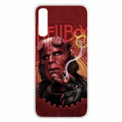 Чехол для Samsung A50 Hellboy and cigarette - PrintSalon