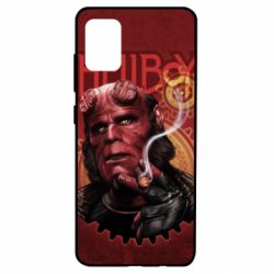 Чехол для Samsung A51 Hellboy and cigarette - PrintSalon