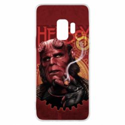 Чехол для Samsung S9 Hellboy and cigarette - PrintSalon
