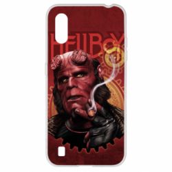 Чехол для Samsung A01/M01 Hellboy and cigarette - PrintSalon