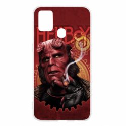 Чехол для Samsung M31 Hellboy and cigarette - PrintSalon