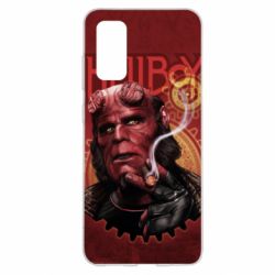 Чехол для Samsung S20 Hellboy and cigarette - PrintSalon