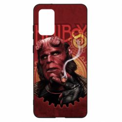 Чехол для Samsung S20+ Hellboy and cigarette - PrintSalon