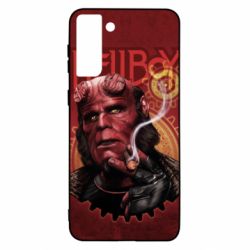 Чехол для Samsung S21 Ultra Hellboy and cigarette - PrintSalon