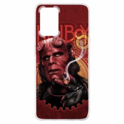 Чехол для Oppo A74 4G Hellboy and cigarette - PrintSalon