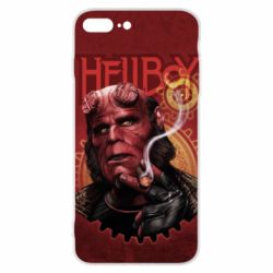 Чехол для iPhone 8 Plus Hellboy and cigarette - PrintSalon
