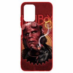 Чехол для Xiaomi Redmi Note 10 Hellboy and cigarette - PrintSalon