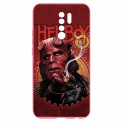 Чехол для Xiaomi Redmi 9 Hellboy and cigarette - PrintSalon