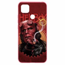 Чехол для Xiaomi Redmi 9c Hellboy and cigarette - PrintSalon