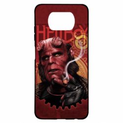 Чехол для Xiaomi Poco X3 Hellboy and cigarette - PrintSalon
