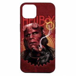 Чехол для iPhone 14 Hellboy and cigarette - PrintSalon
