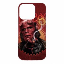 Чехол для iPhone 14 Pro Hellboy and cigarette - PrintSalon
