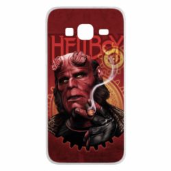 Чехол для Samsung J3 2016 Hellboy and cigarette - PrintSalon