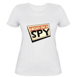 Женская футболка Hello i'm a spy - PrintSalon