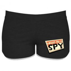 Женские шорты Hello i'm a spy - PrintSalon