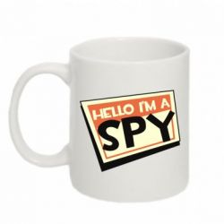 Чашка 320ml Hello i'm a spy