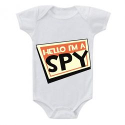 Детский бодик Hello i'm a spy - PrintSalon