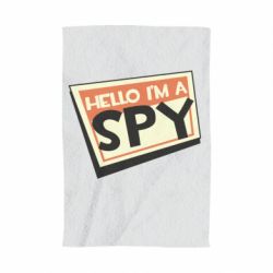 Полотенце с принтом Hello i'm a spy - PrintSalon