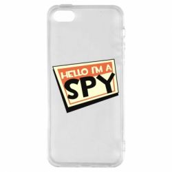 Чехол для iPhone5/5S/SE Hello i'm a spy - PrintSalon