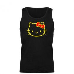Мужская майка Hello Kitty logo - PrintSalon