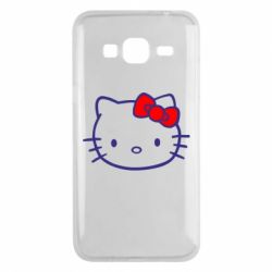 Чехол для Samsung J3 2016 Hello Kitty logo - PrintSalon