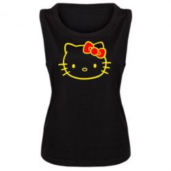 Женская майка Hello Kitty logo - PrintSalon