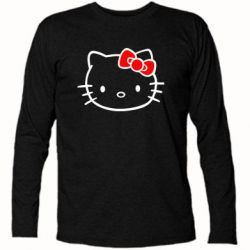 Футболка с длинным рукавом Hello Kitty logo - PrintSalon