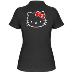 Женское поло Hello Kitty logo - PrintSalon